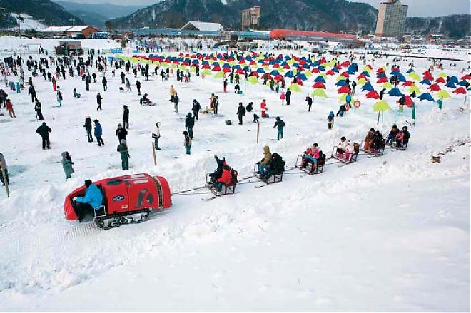 【首尔出发】2020韩国冰钓平昌鳟鱼节｜雪上活动