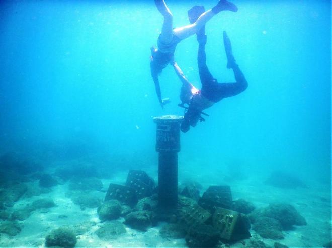 澎湖浮潜体验．海底邮筒寄明信片