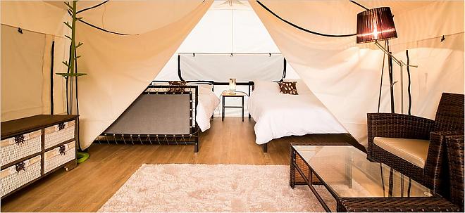 韩国梦幻露营Glamping|露营+采有机水果+游水族馆+特色美食BBQ 2日游