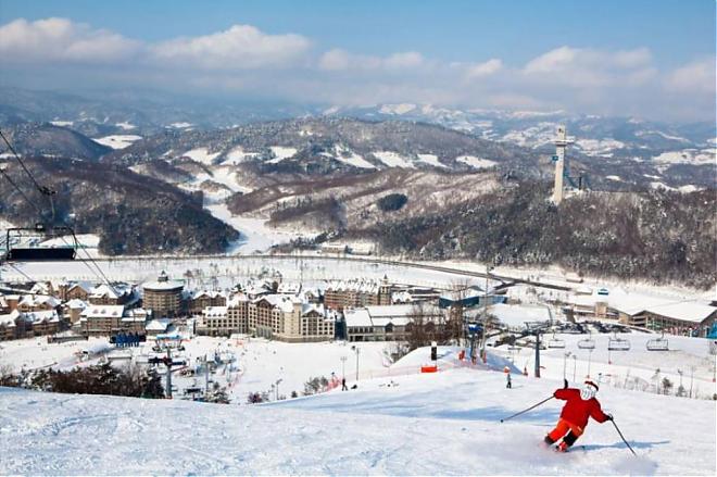 平昌ALPENSIA滑雪场二日游．含牧场体验及采草莓