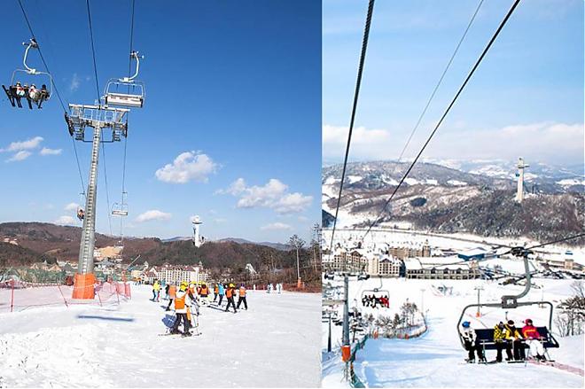 平昌ALPENSIA滑雪场二日游．含牧场体验及采草莓