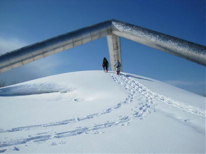 雪地散步体验。札幌【莫埃来沼公园】