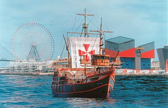 【2025大阪世界博览会特别观光船之旅】大阪中央市场参观＆从新观光中心的中央批发市场前港乘坐两艘船连接大阪湾区域Santa Maria午餐游轮。