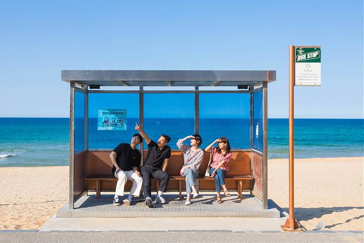 韩国江陵x东海2日游｜BTS公共汽车站、注文津海边