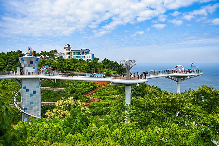 韩国江陵x东海2日游｜BTS公共汽车站、注文津海边
