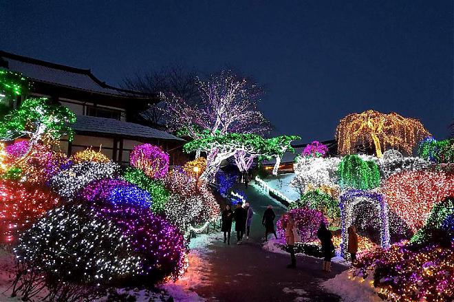 2020 Korea Garden of Morning Calm Light Festival Day Trip | Snow Pouch Experience & Organic Strawberries