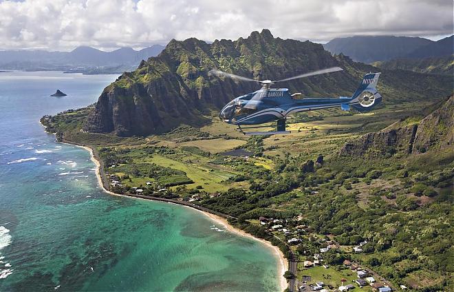Oahu Helicopter Sky Experience - Bird's-Eye View of Oahu Blue Skies of Oahu