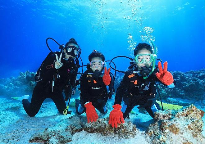 Okinawa Keise Island Half-Day Diving Experience (Naha Pickup)