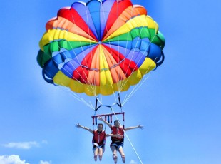 Depart from Naha Mie Port | Okinawa Whale Watching and Parasailing Package