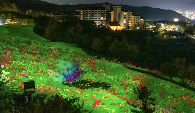 Oak Valley Skiing and 3D Forest Light Festival Day Tour