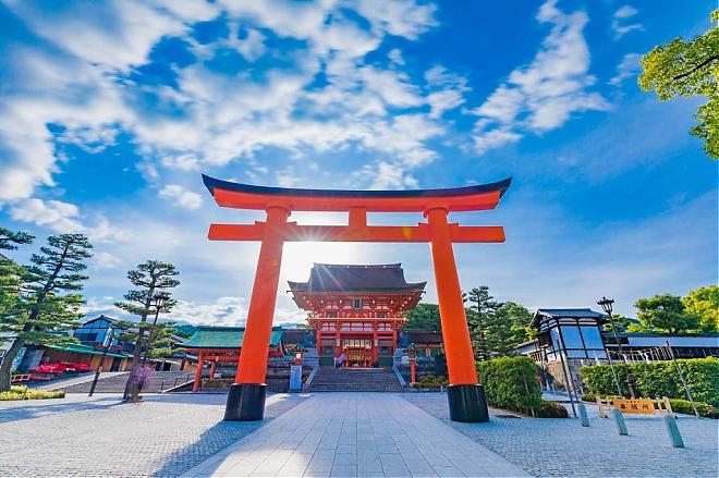 [Kyoto One-Day Bus Tour] Shirasu Shrine, Kiyomizudera Temple, Fushimi Inari, Kyoto Tower Night View