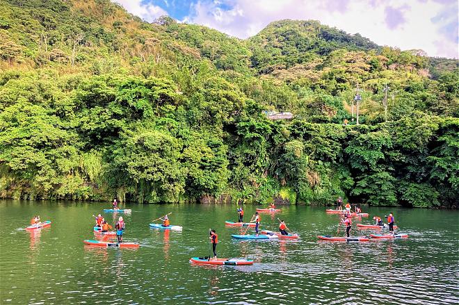 SUP Paddling Experience in Beishixi, Pinglin County, Xinbei | Waterbird Observation and Water Fun