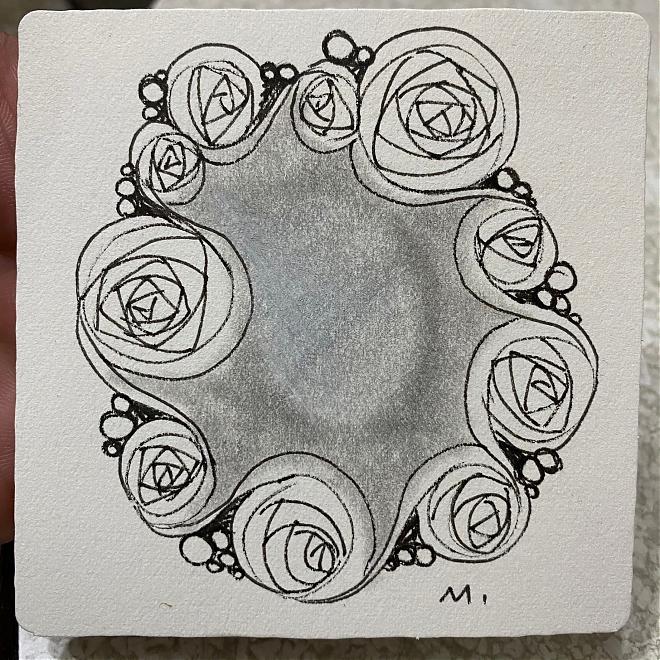 Online Experience | My Secret Garden, a Zentangle Painting for Stress Relief and Soul Cleansing