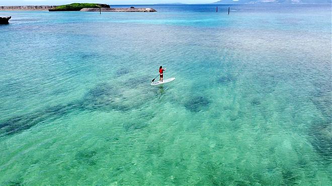 Depart from Onna Village, Okinawa | Seragaki Beach | Transparent Stand Up Paddle (SUP) Experience