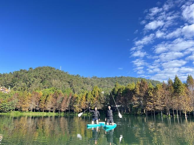 Sun Moon Lake SUP Experience in Nantou | Two-person tour + stunning aerial photos