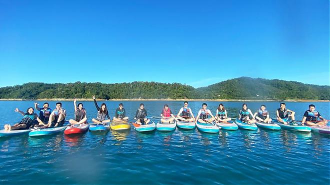 Sun Moon Lake SUP Experience in Nantou | Two-person tour + stunning aerial photos