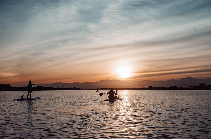 Tainan's Zengwen River SUP Experience | The Most Beautiful Sunset Silhouette. Paddling Year-Round