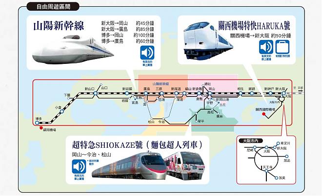 JR 瀨戶內地區鐵路周遊券5日券