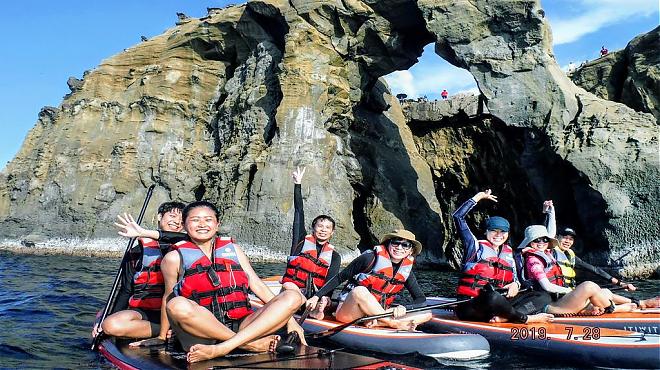 北海岸深澳象鼻岩sup立槳衝浪 划向東北角秘境 Tripbaa趣吧