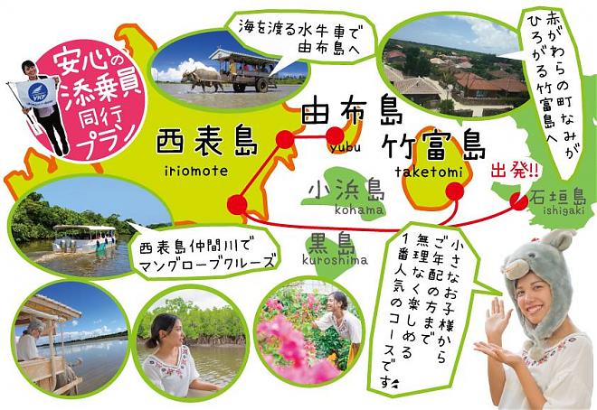 【沖繩石垣島】西表島由布島竹富島一日遊