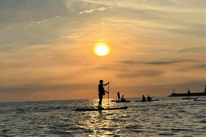 台南漁光島SUP體驗｜漫遊月牙灣＆安平夕照｜初學者友善